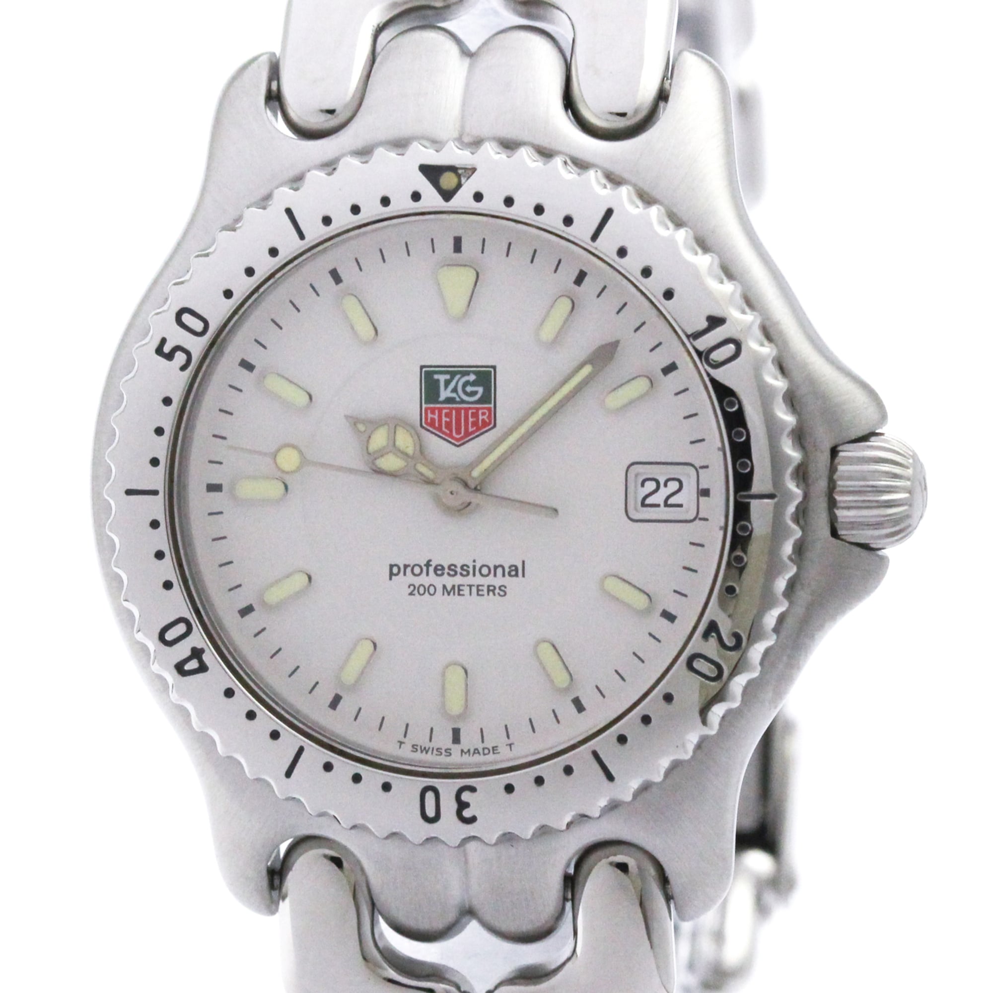 TAG HEUER Sel Professional 200M Steel Mid Size Watch WG1212 Polished