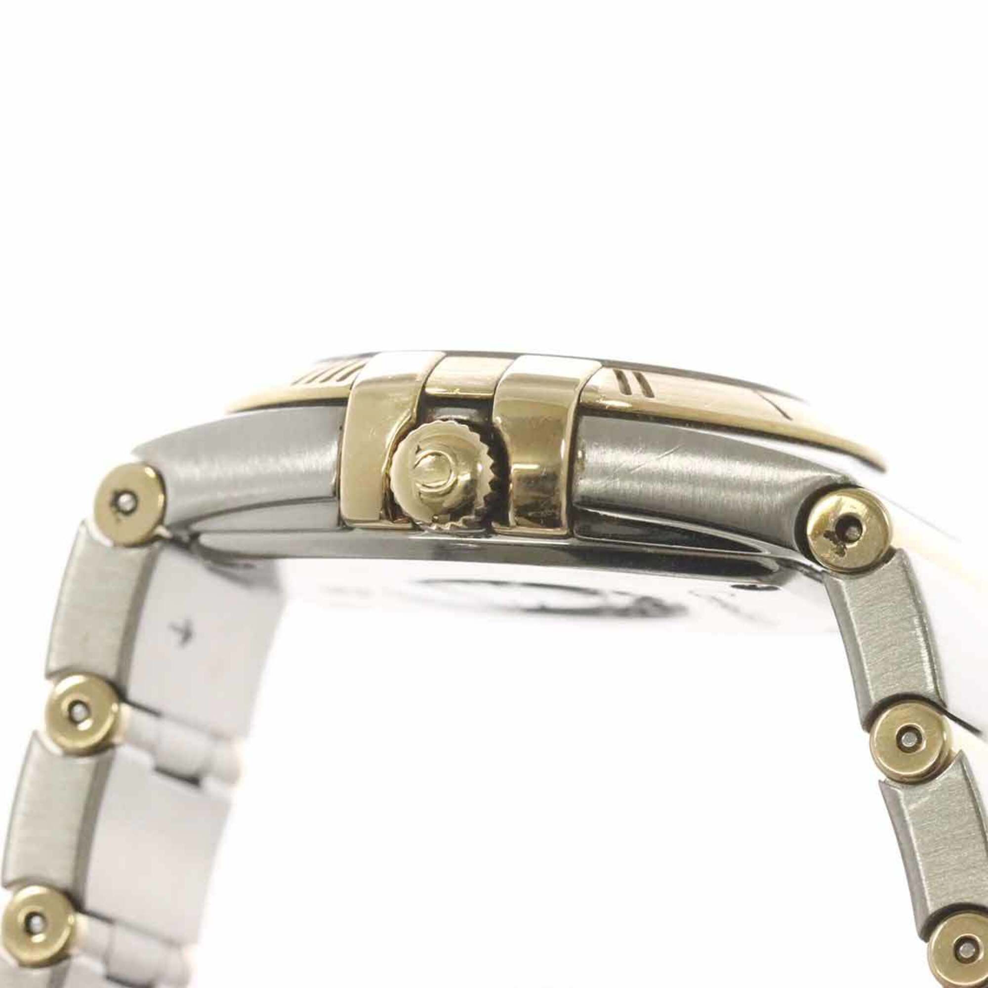 Omega Constellation Brushed 123 20 24 60 08 001 Horloge met gouden wijzerplaat, 24 mm