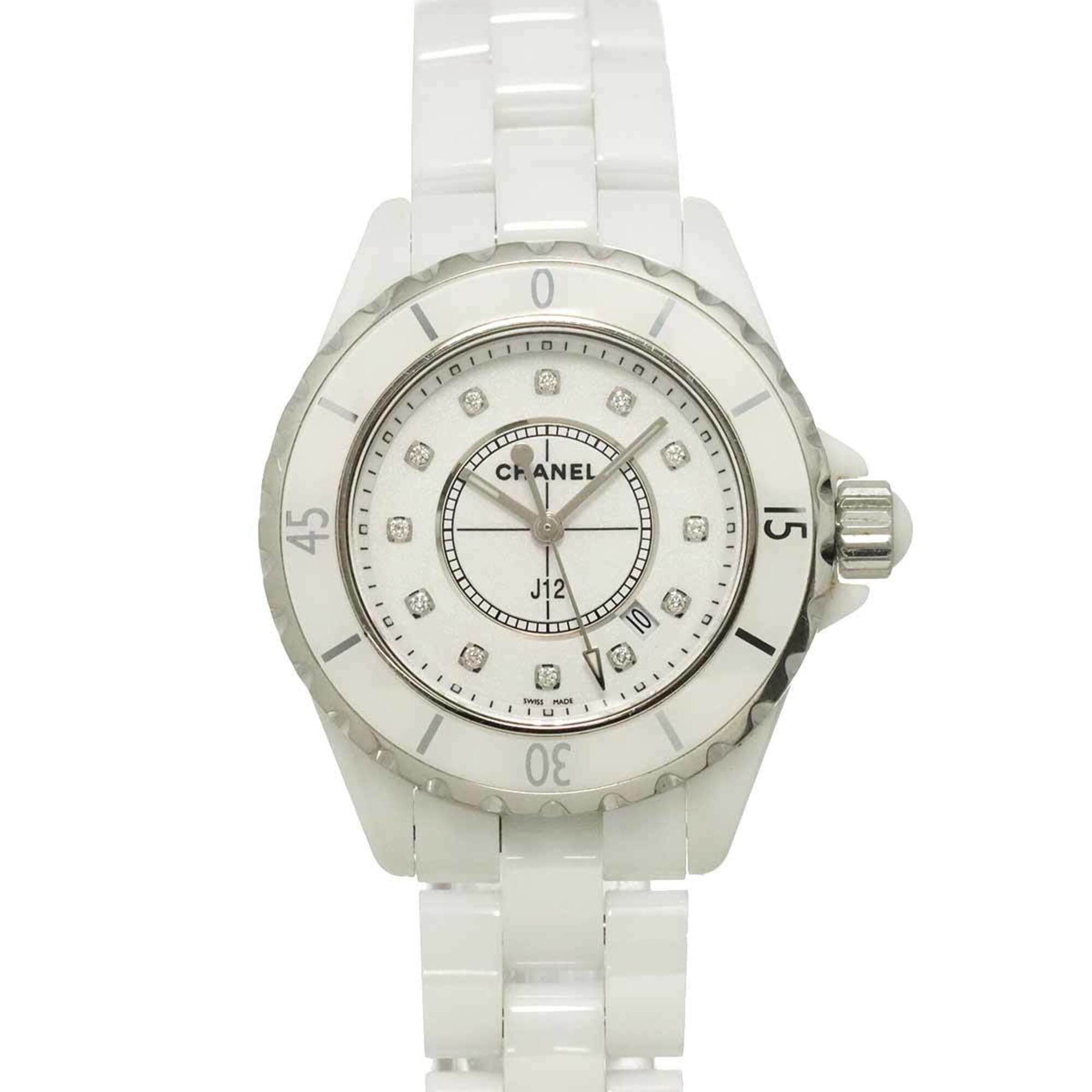 Chanel J12 33mm H1628 White Dial 34mm Watch