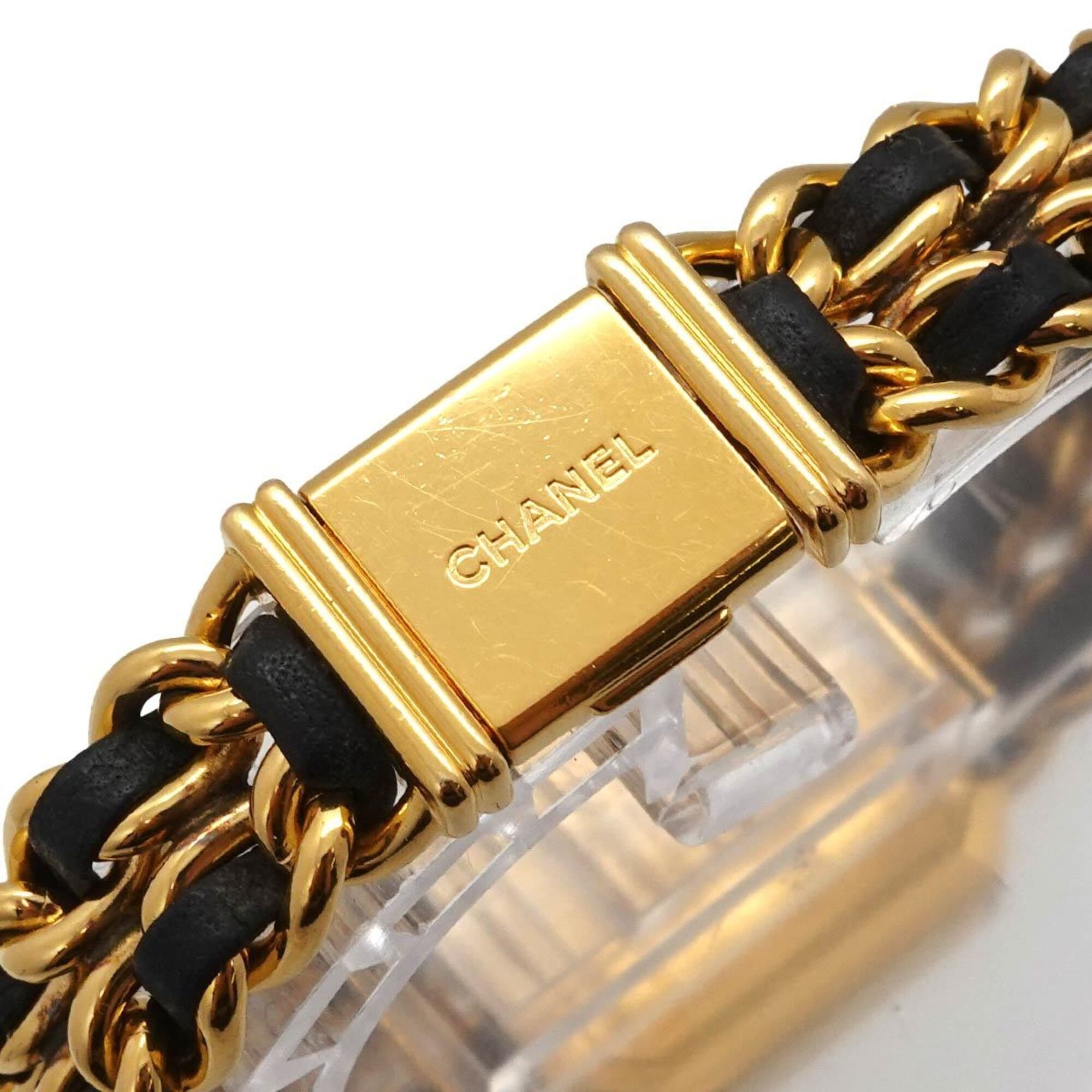 Chanel Premiere, groot model H0001, dameshorloge, zwart-goud, quartz