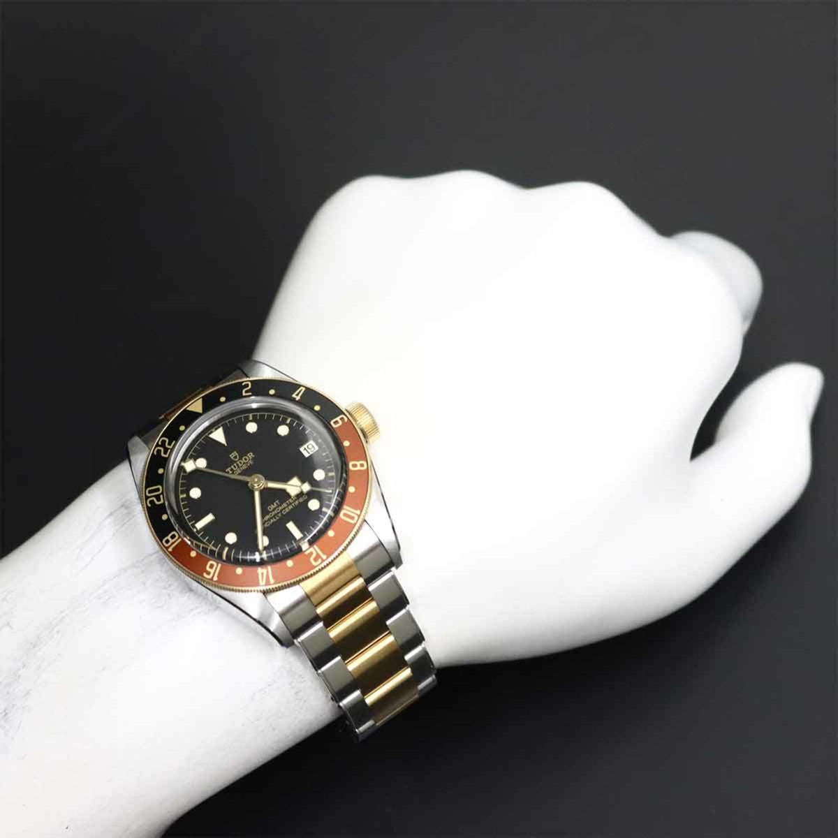 Tudor Black Bay GMT S&G 79833MN Black Dial 41mm Watch