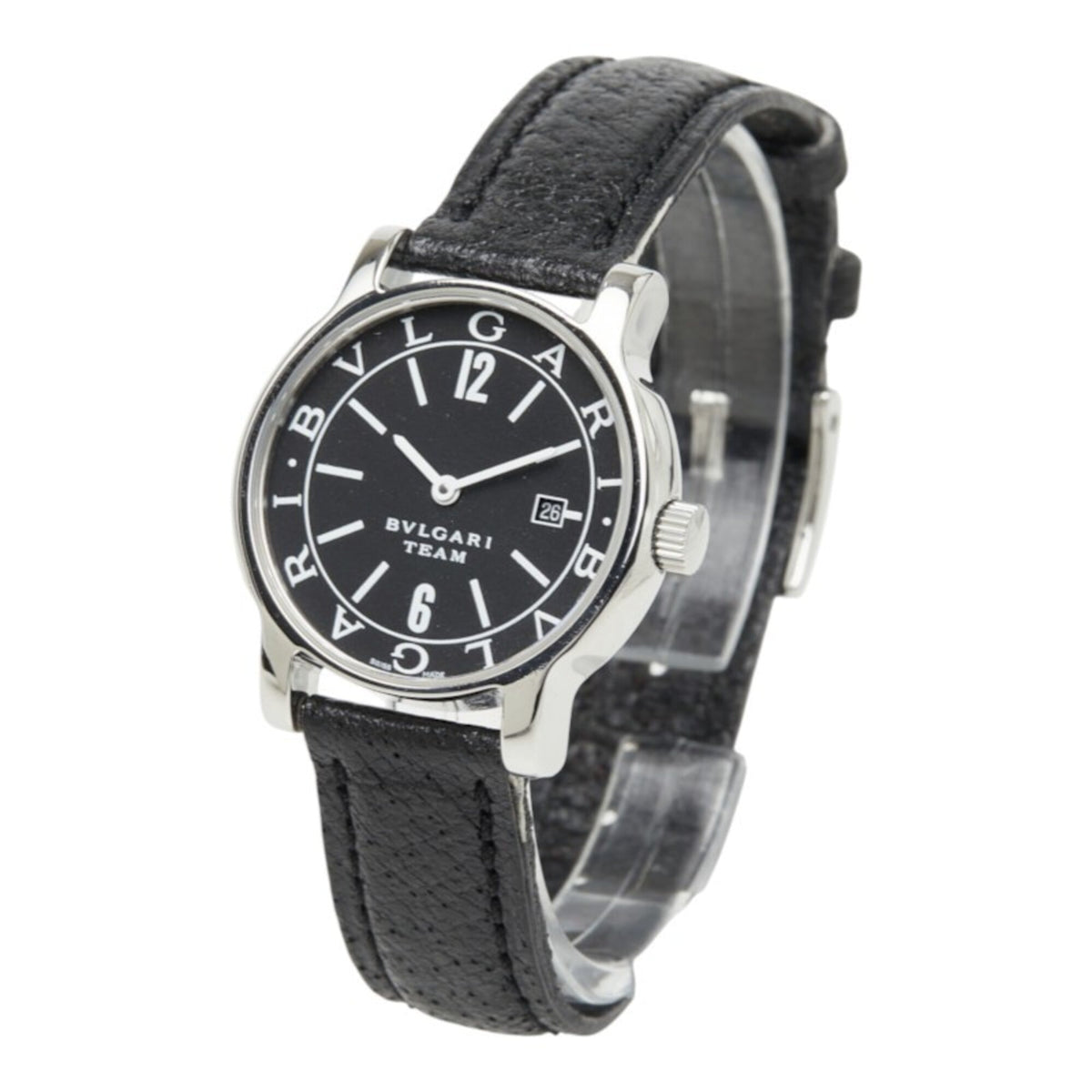 Bulgari Solotempo ST29S Schwarz Zifferblatt 29 mm Uhr