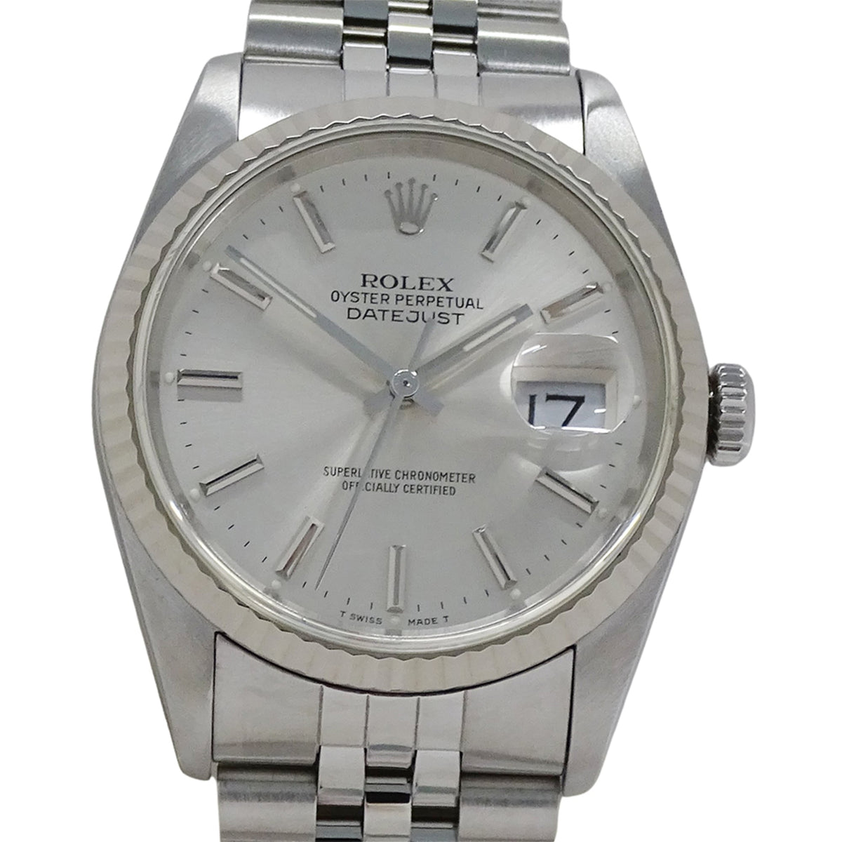 Rolex Datejust 16234 L Silver Dial 35mm Watch