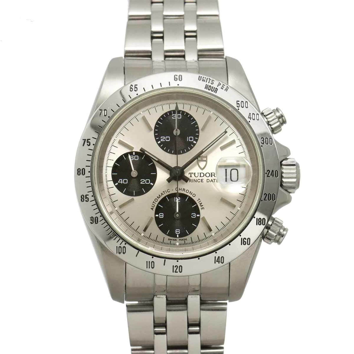 Tudor Chronotime 79280 Schwarz, Silber Zifferblatt 40mm Uhr