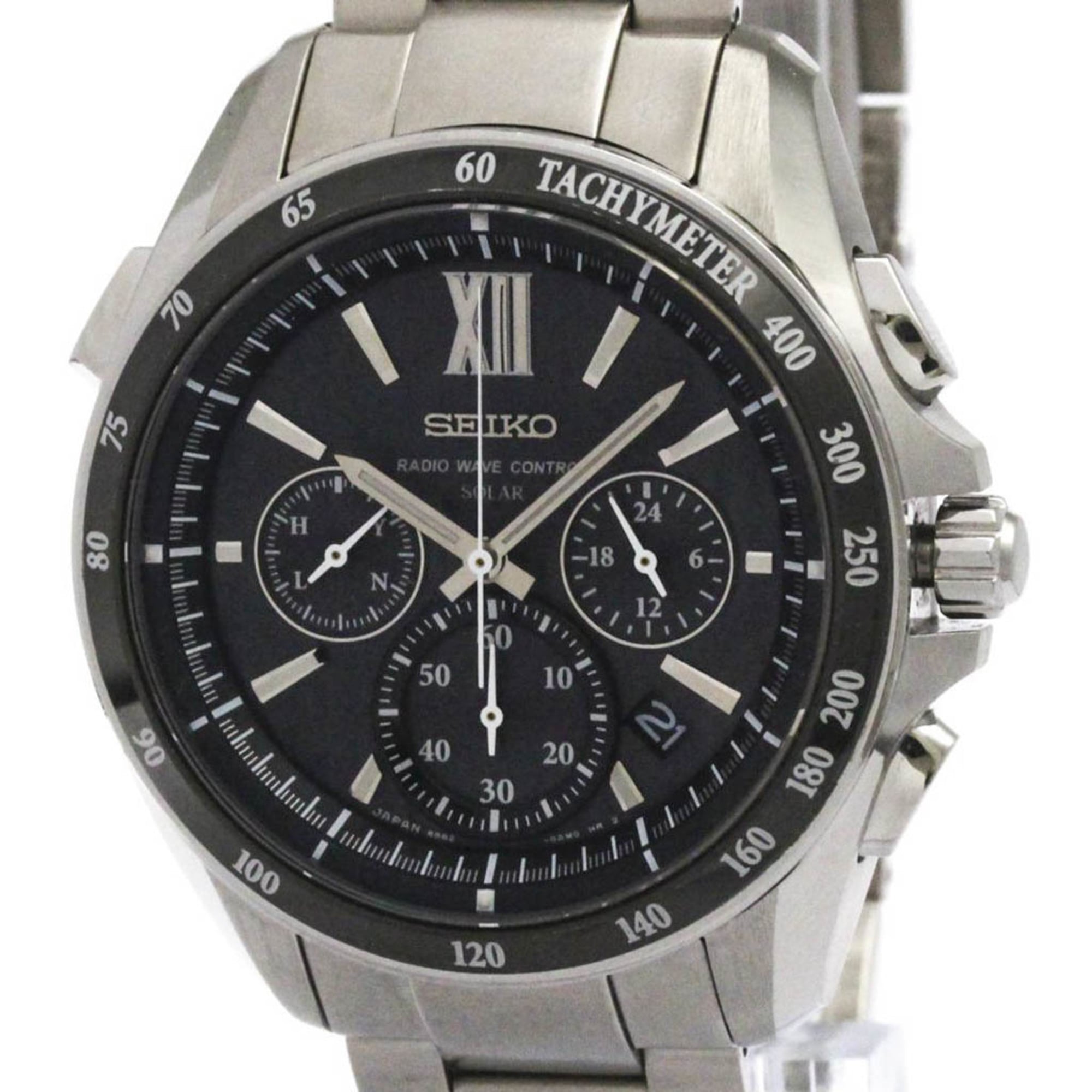 SEIKO Brightz Stainless Steel Solar Watch SAGA153(8B82-0AL0) Polished