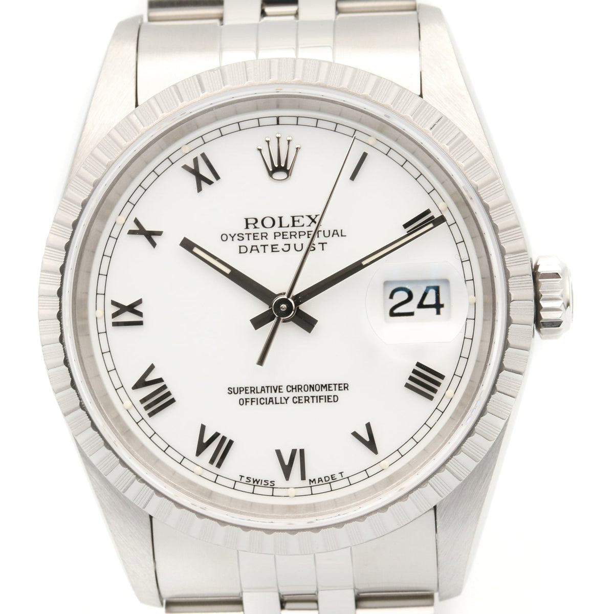 Rolex Datejust S-series 16220 White Dial 36mm Watch