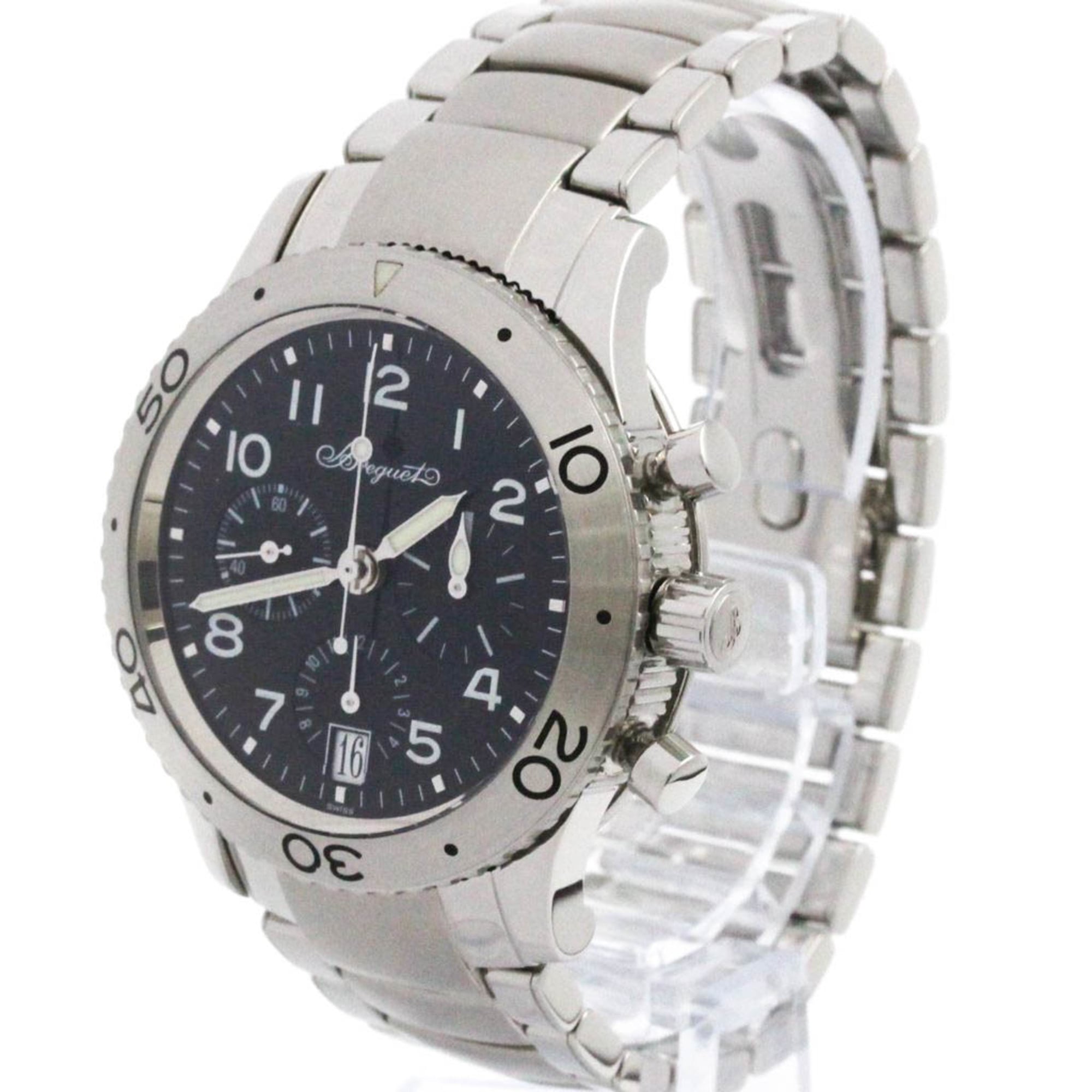 BREGUET Transatlantique Type XX Steel Automatic Watch 3820 Polished