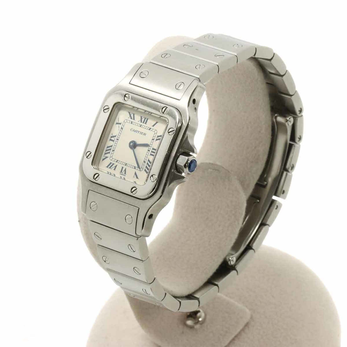 Cartier Santos Galbee SM W20017D6 Ivory Dial 23mm Watch