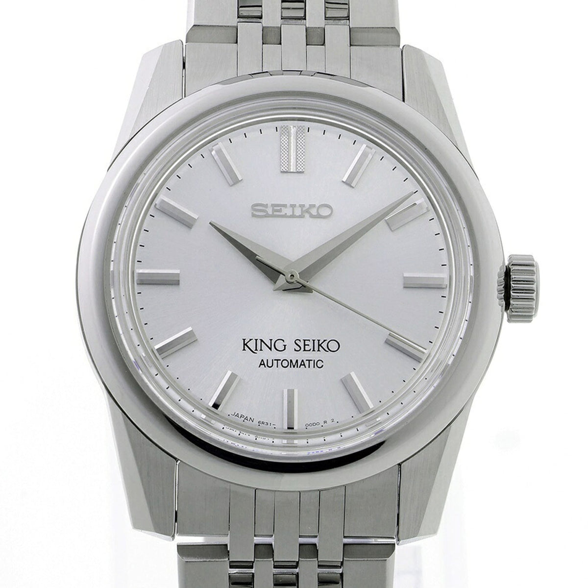 Montre Seiko King SDKS001/6R31-00D0, cadran argenté, 37 mm