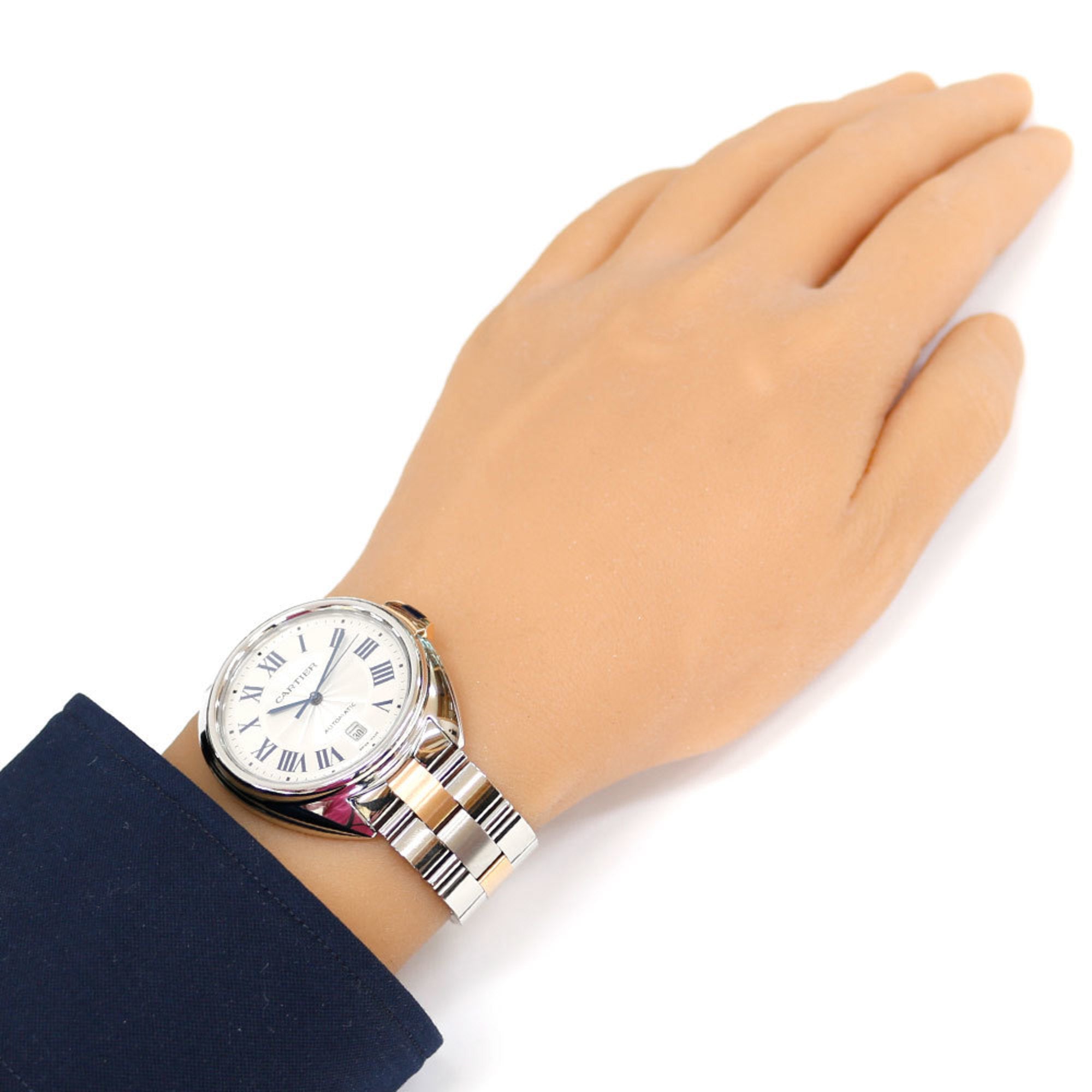 Cartier ClÃ© de Watch Stainless Steel 3850 Automatic Men's CARTIER Overhauled
