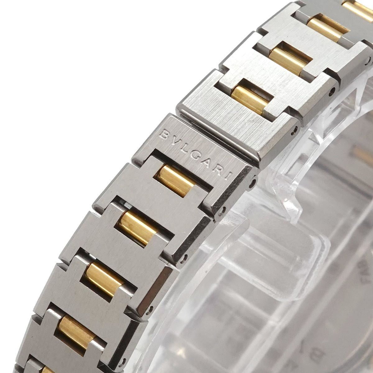 Bvlgari BB26SG horloge met zwarte wijzerplaat, 26 mm