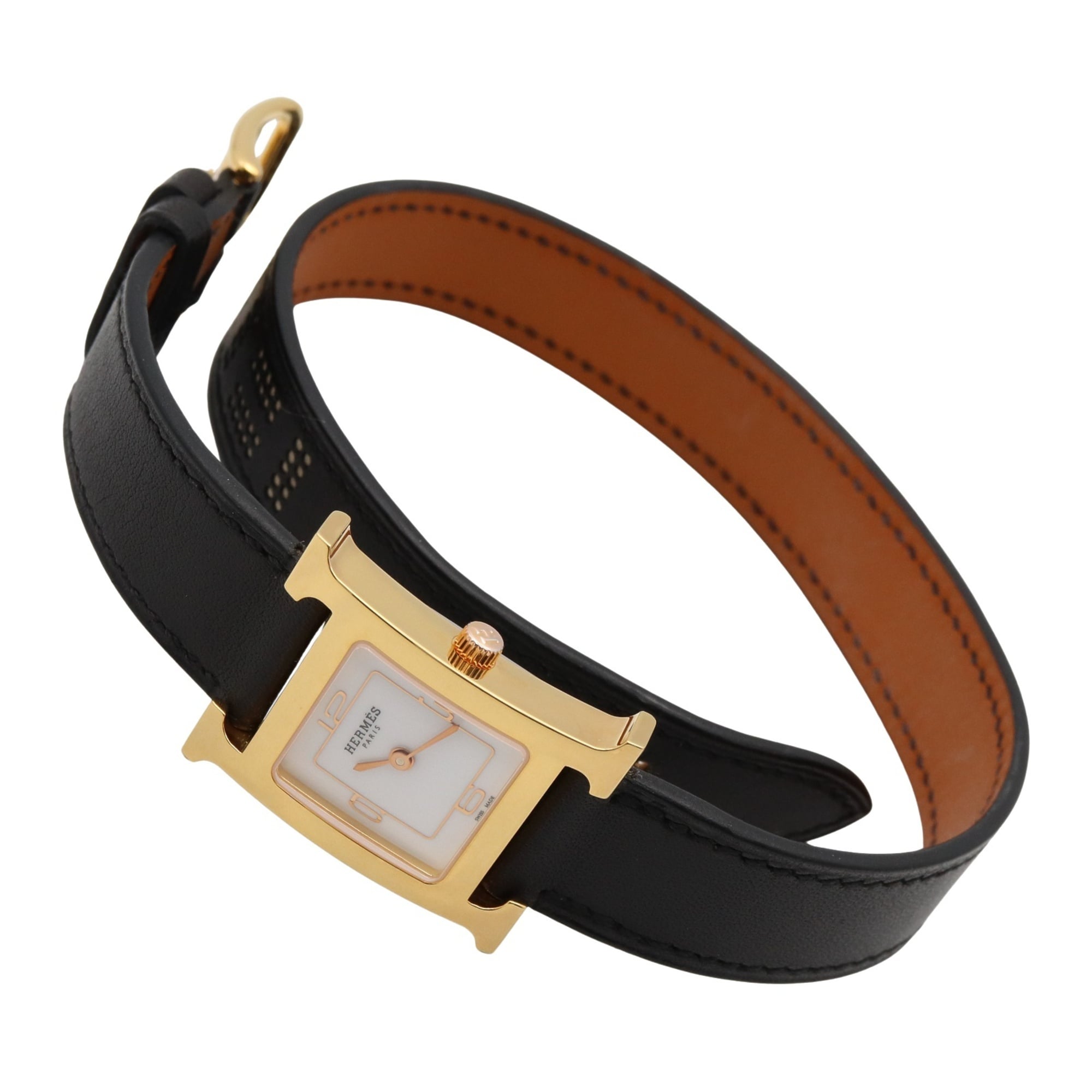 Hermes H- Double Tour 21mm White