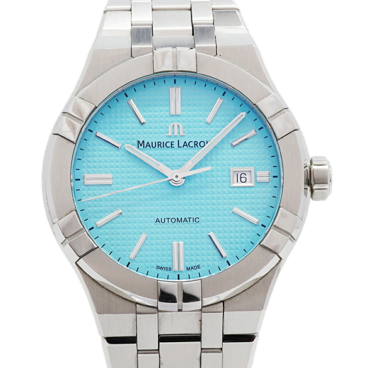 Maurice Lacroix Aikon AI6008 horloge met blauwe wijzerplaat, 42 mm