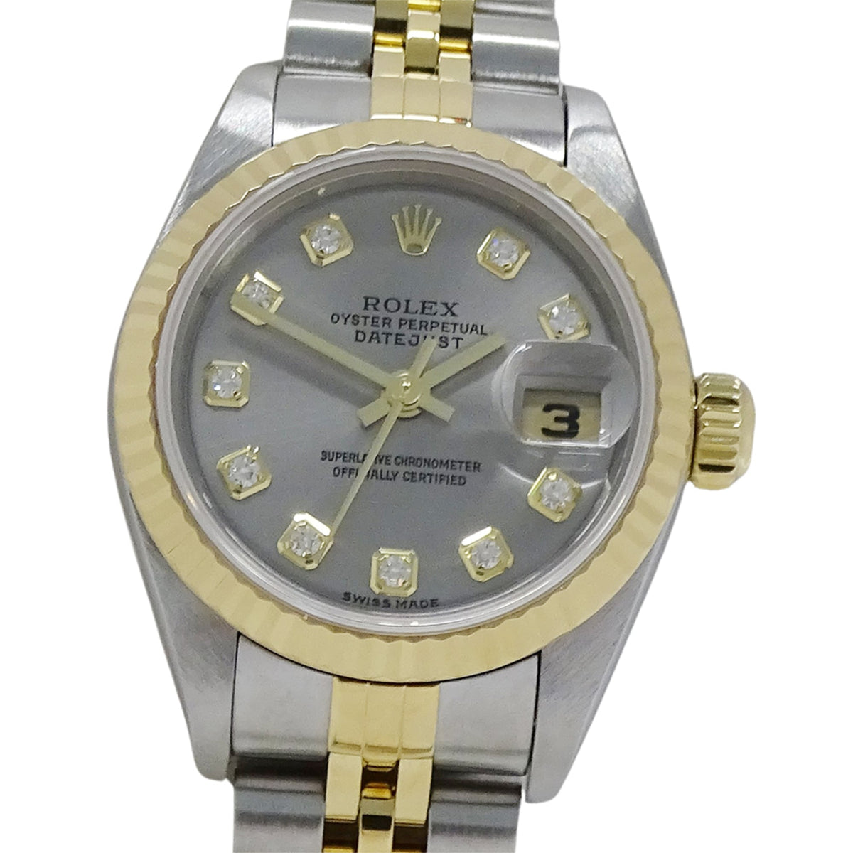 Rolex Datejust 79173G F Gray Dial 26mm Watch