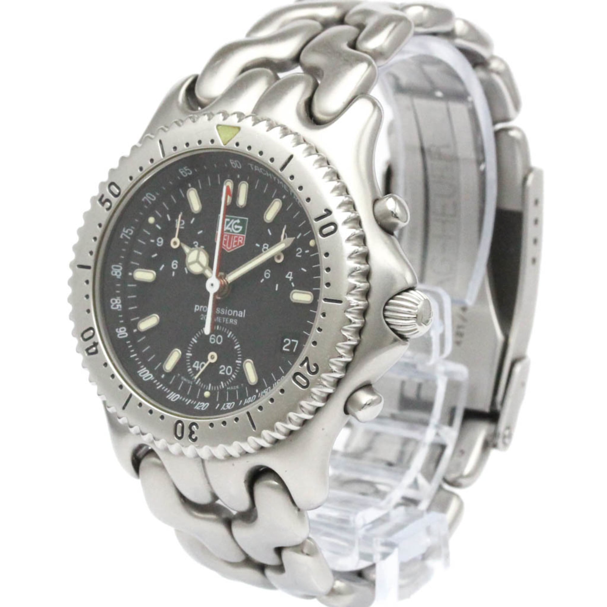 TAG HEUER Sel Chronograph 200M Steel Quartz Mens Watch S39.306 Polished