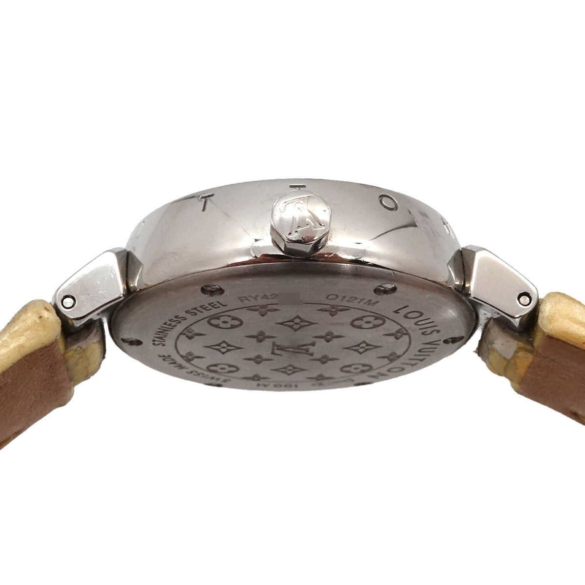 Louis Vuitton Tambour Q121M Gold Dial 28mm Watch