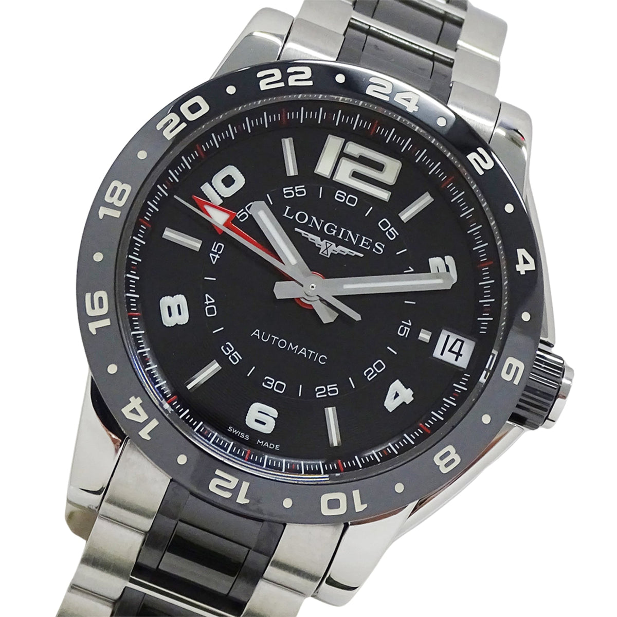 Longines Admiral GMT L3.669.4 Black Dial 42mm Watch