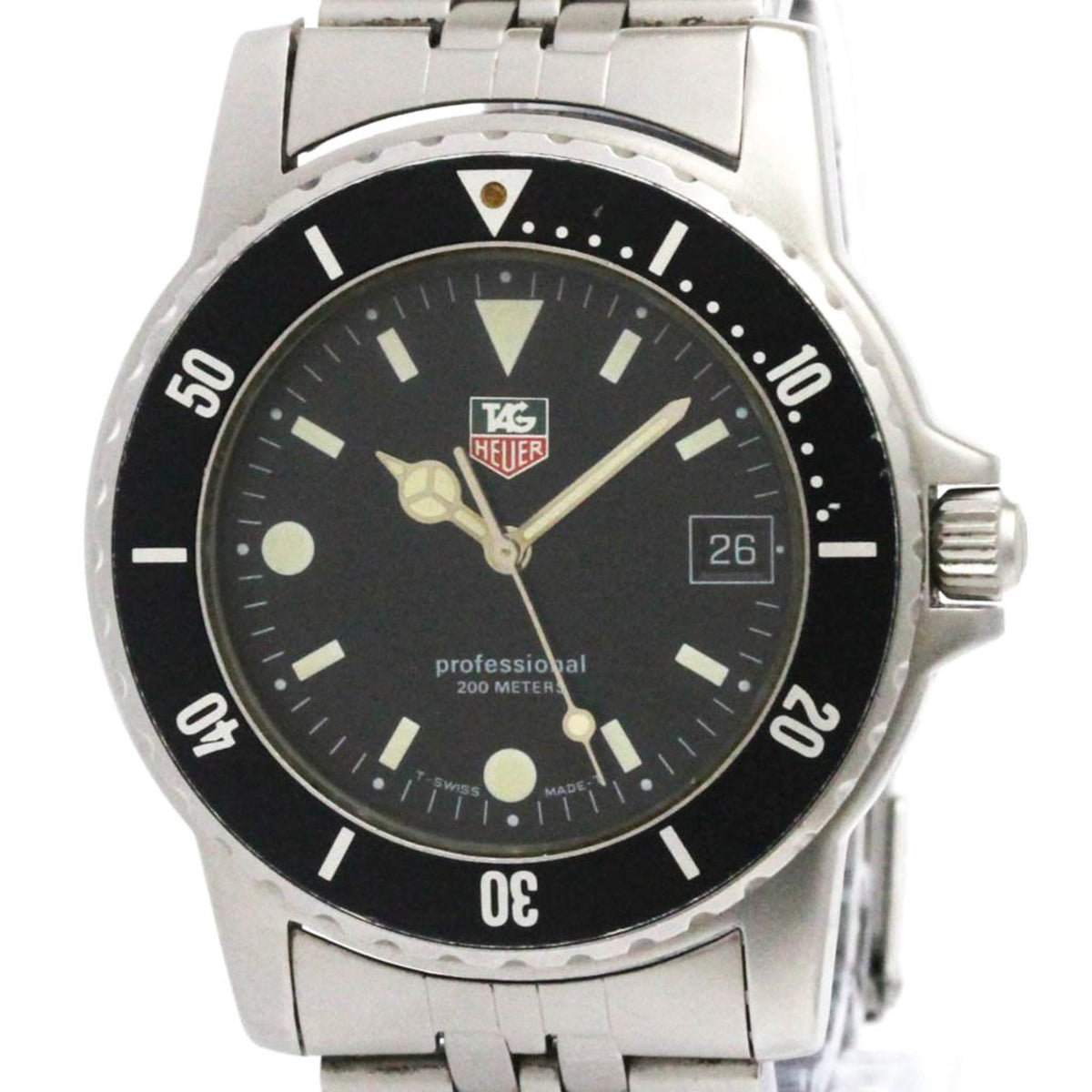 TAG Heuer Professional 929.206G Black Dial 40mm Watch