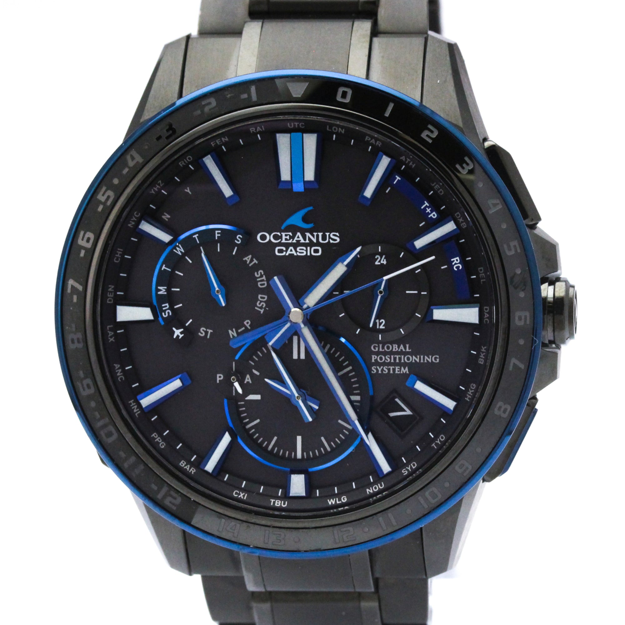 CASIO Oceanus GPS Radio Wave Control Solar Titanium Watch OCW-G1200B-1AJF
