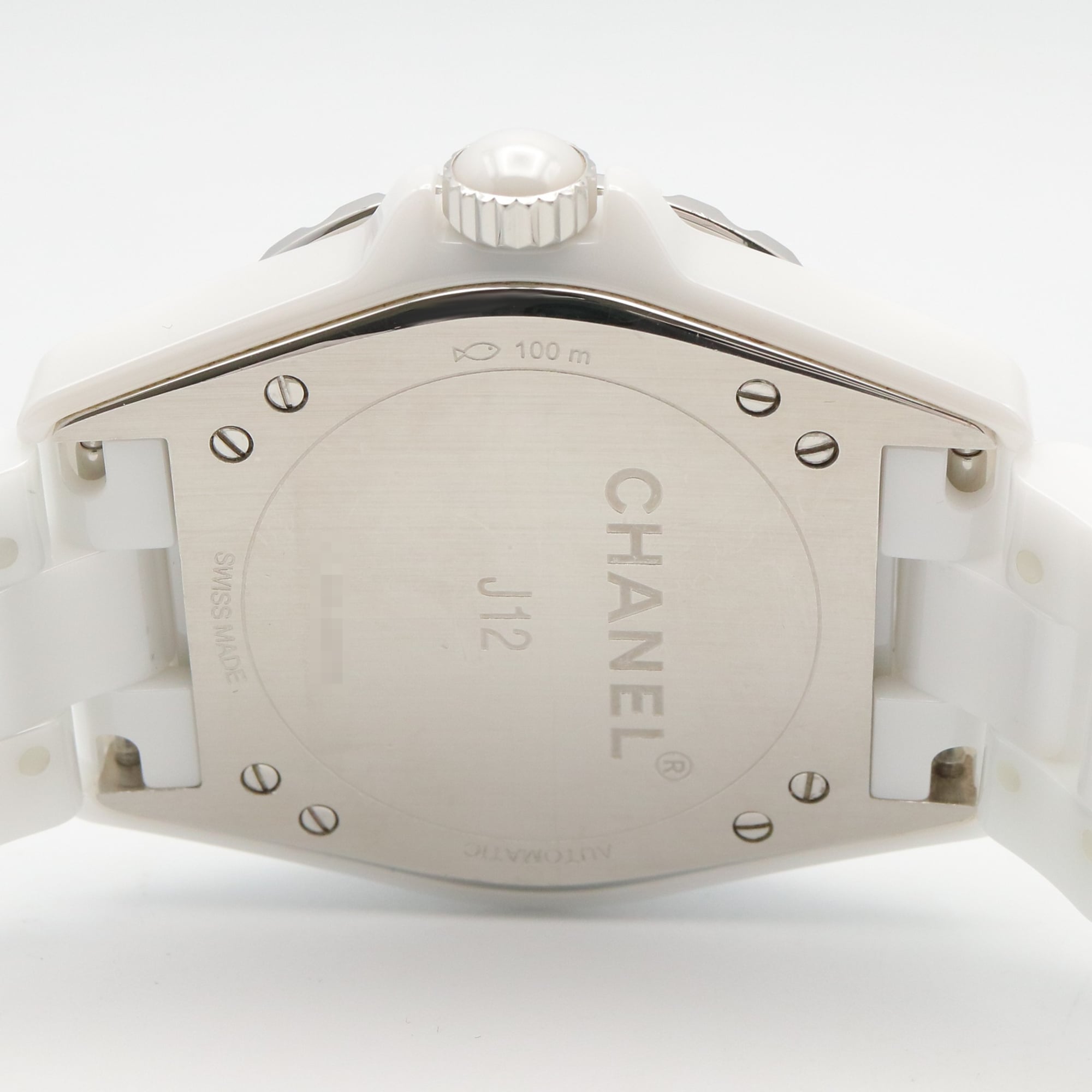 Montre Pour Hommes Chanel J12-365 en céramique Montre Pour Hommes, Blanc (H3837)