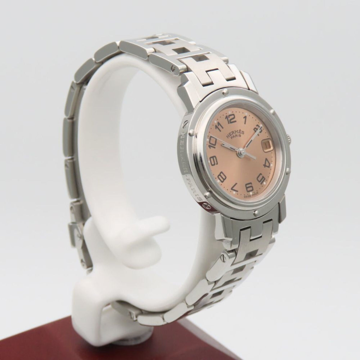 Hermes Clipper CL4.210 Orange Dial 24mm Watch