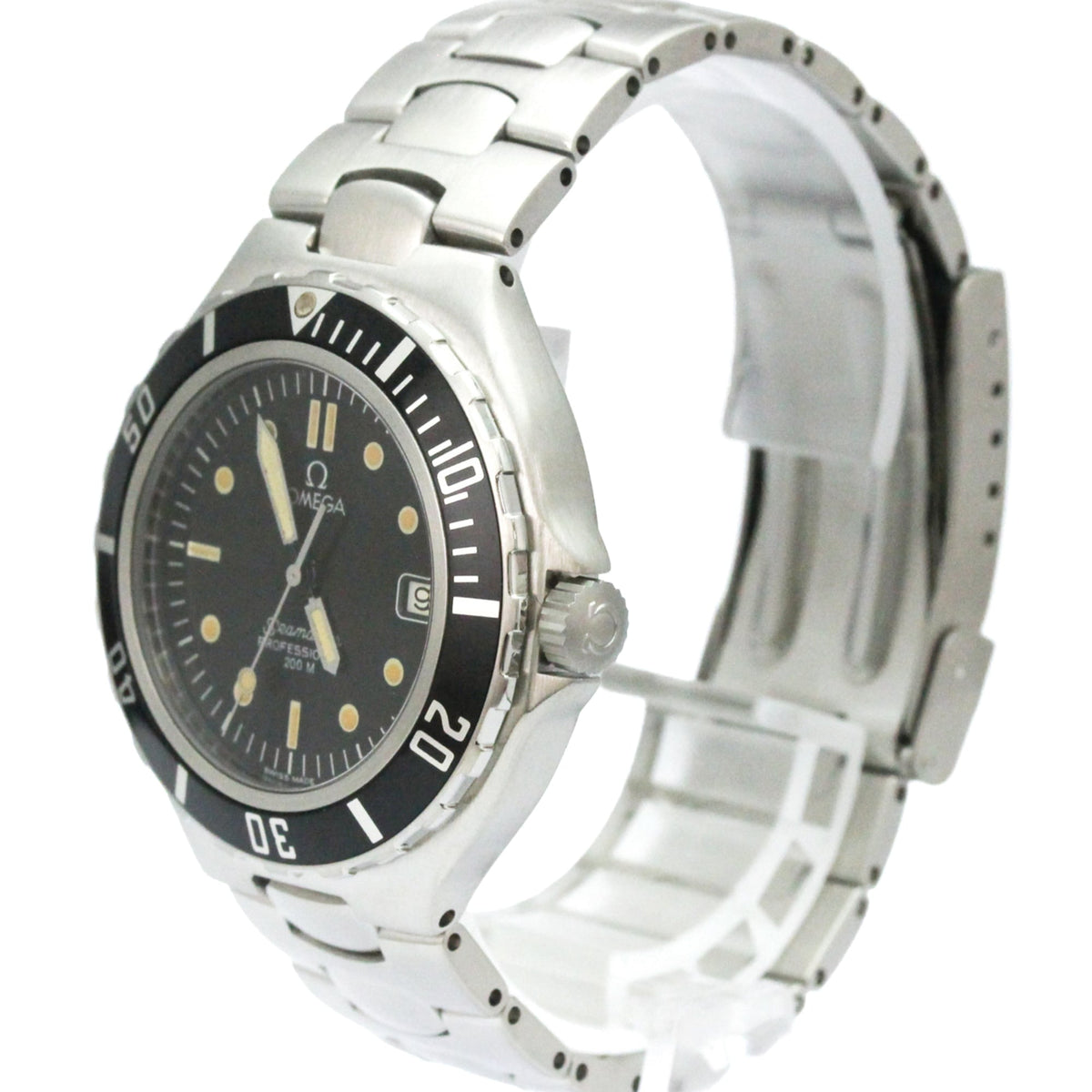 Omega Seamaster 396.1062 horloge met zwarte wijzerplaat, 36 mm