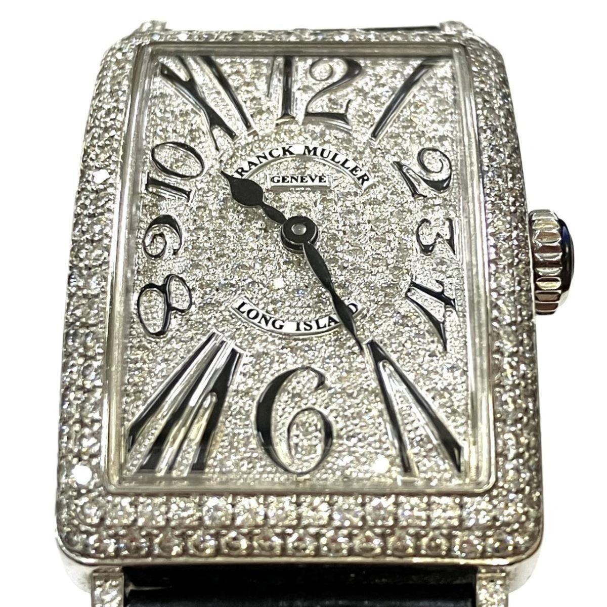 Franck Muller Long Island Ensemble Diamond 902QZã€€VRã€€Dã€€CD Silber Zifferblatt 23 mm Uhr