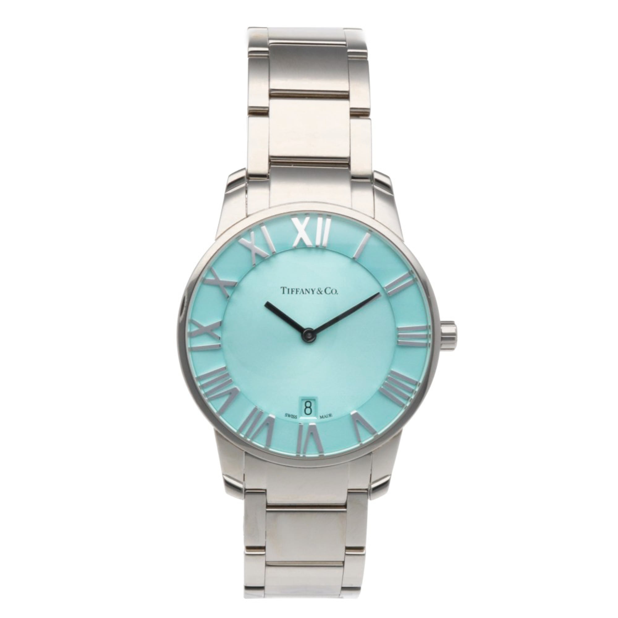 Tiffany & Co. Atlas 2-Hand Watch, Stainless Steel, Quartz, Men's, 63452769.