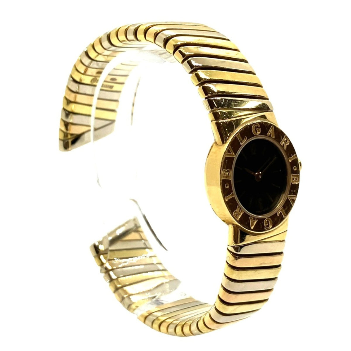 Bvlgari Bulgari Tubogas BB192T Schwarz Zifferblatt 19 mm Uhr
