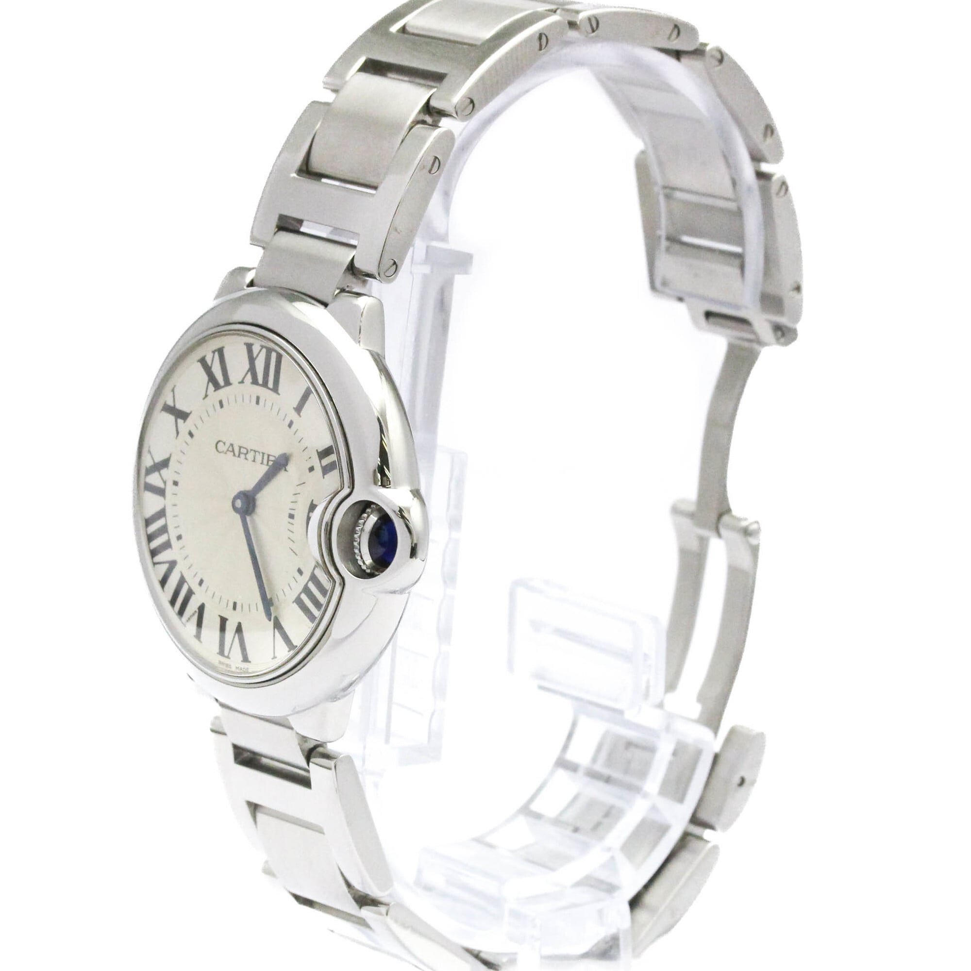 Cartier Ballon Bleu W69011Z4 Silver Dial Stainless steel 36mm Watch