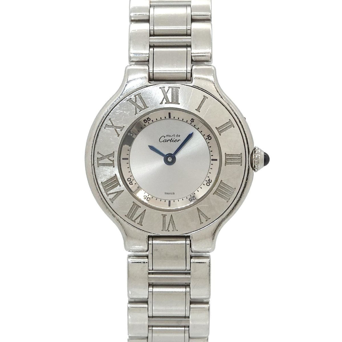 Cartier Must 21 Vingt-et-un W10109T2 Silver Dial 28mm Watch