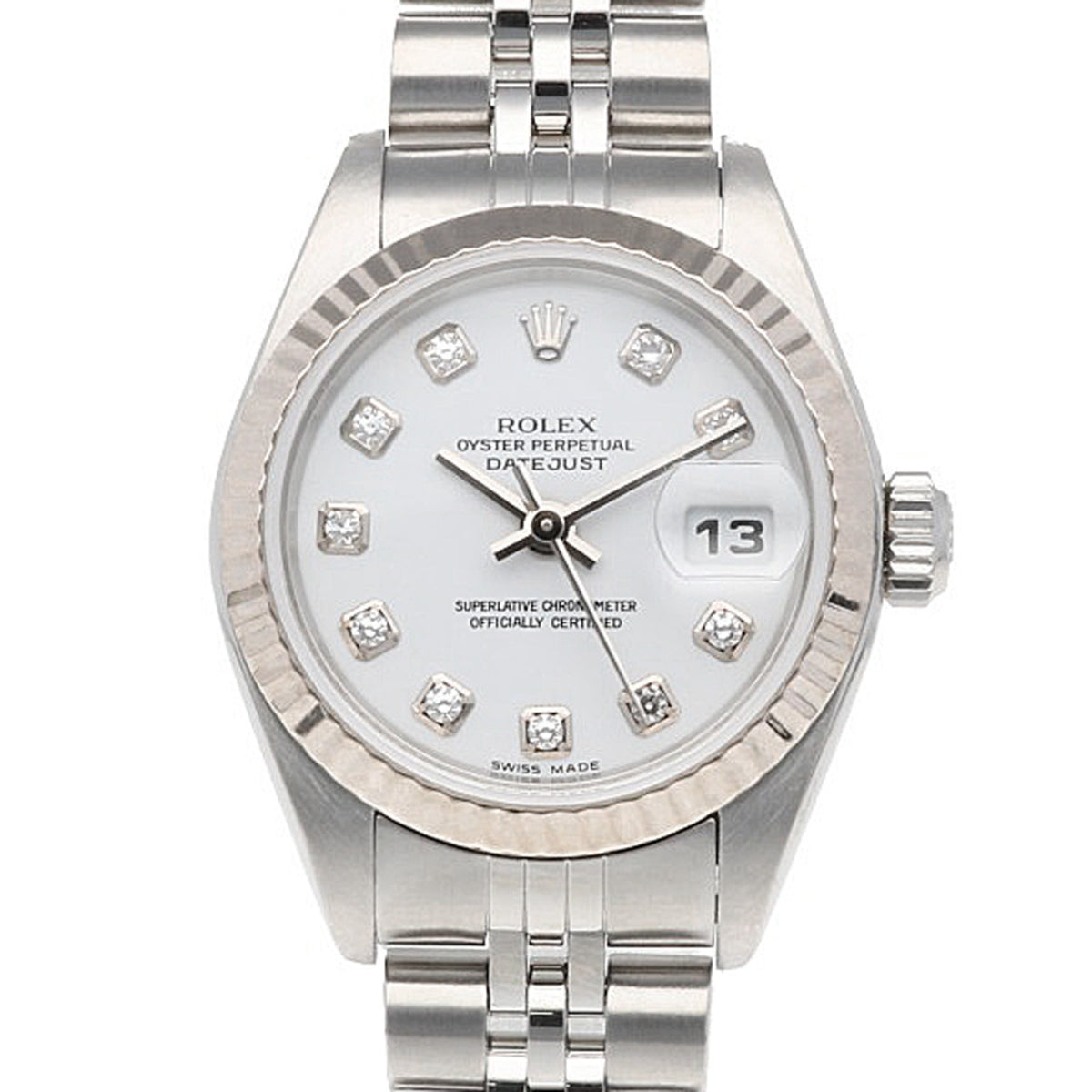 Rolex Datejust Oyster Perpetual 79174G White Dial 26mm Watch