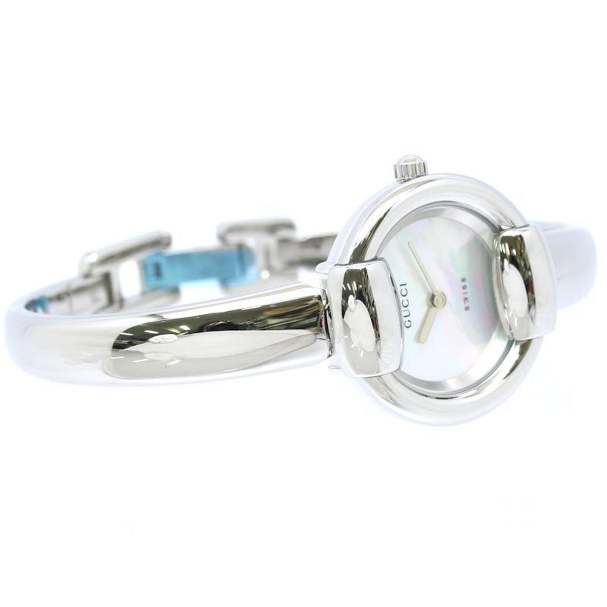 Gucci Bangle YA014510 1400L White shell Dial 27mm Watch