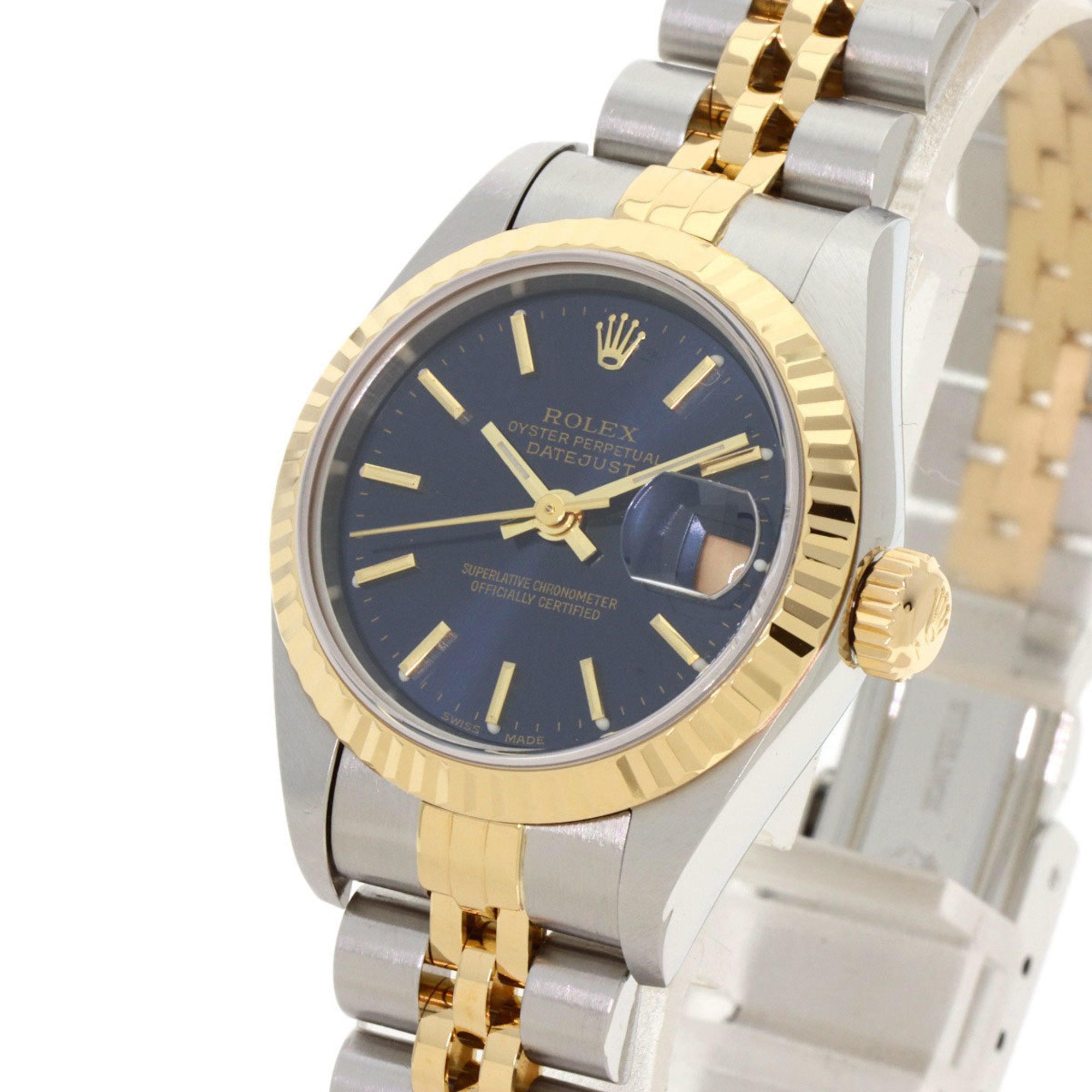 Rolex 79173 Datejust Uhr aus Edelstahl SSxK18YG für Damen ROLEX
