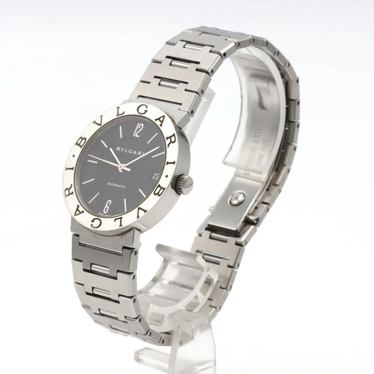 Bvlgari Bulgari BB33SSAUTO/BB33SSD/AT Black Dial 33mm Watch