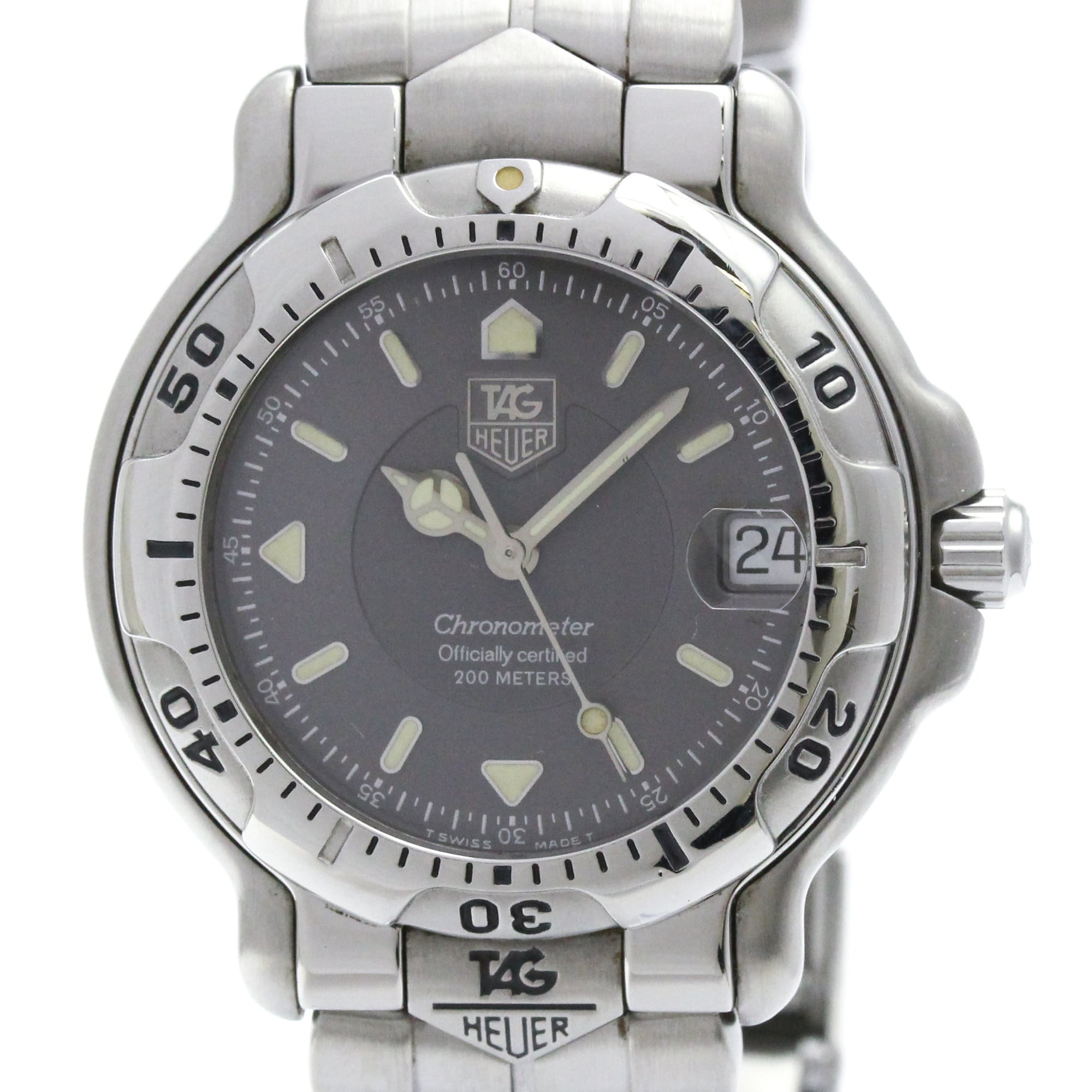 TAG Heuer 6000 Series WH5212 Gray Dial 34mm Watch