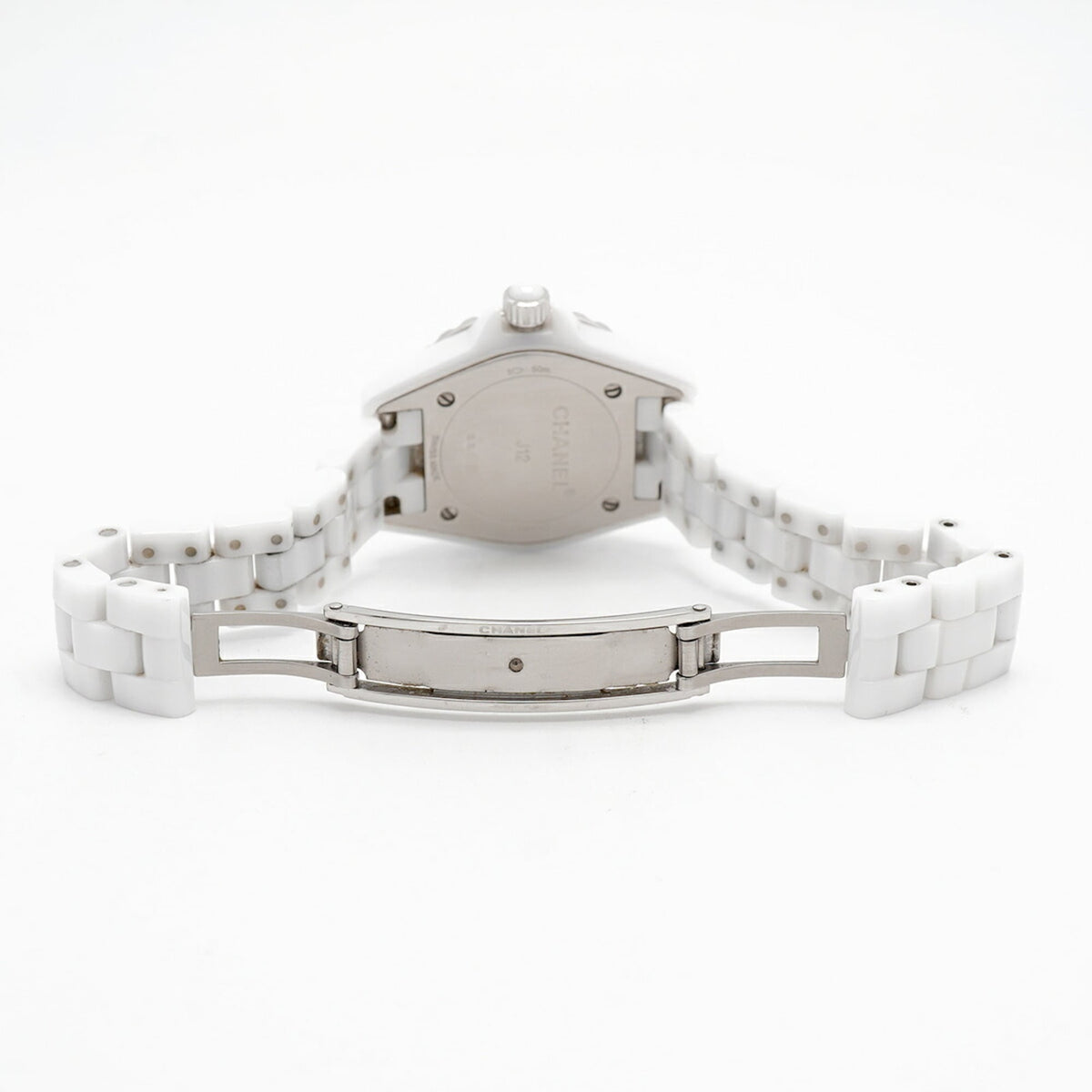 Chanel J12 8P Diamond H2572 White Dial 28mm Watch