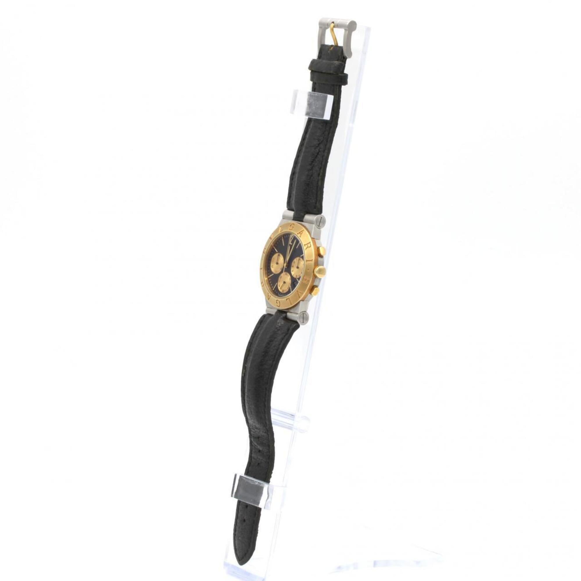 Bulgari Diagono CH35SG Black Dial 35mm Watch