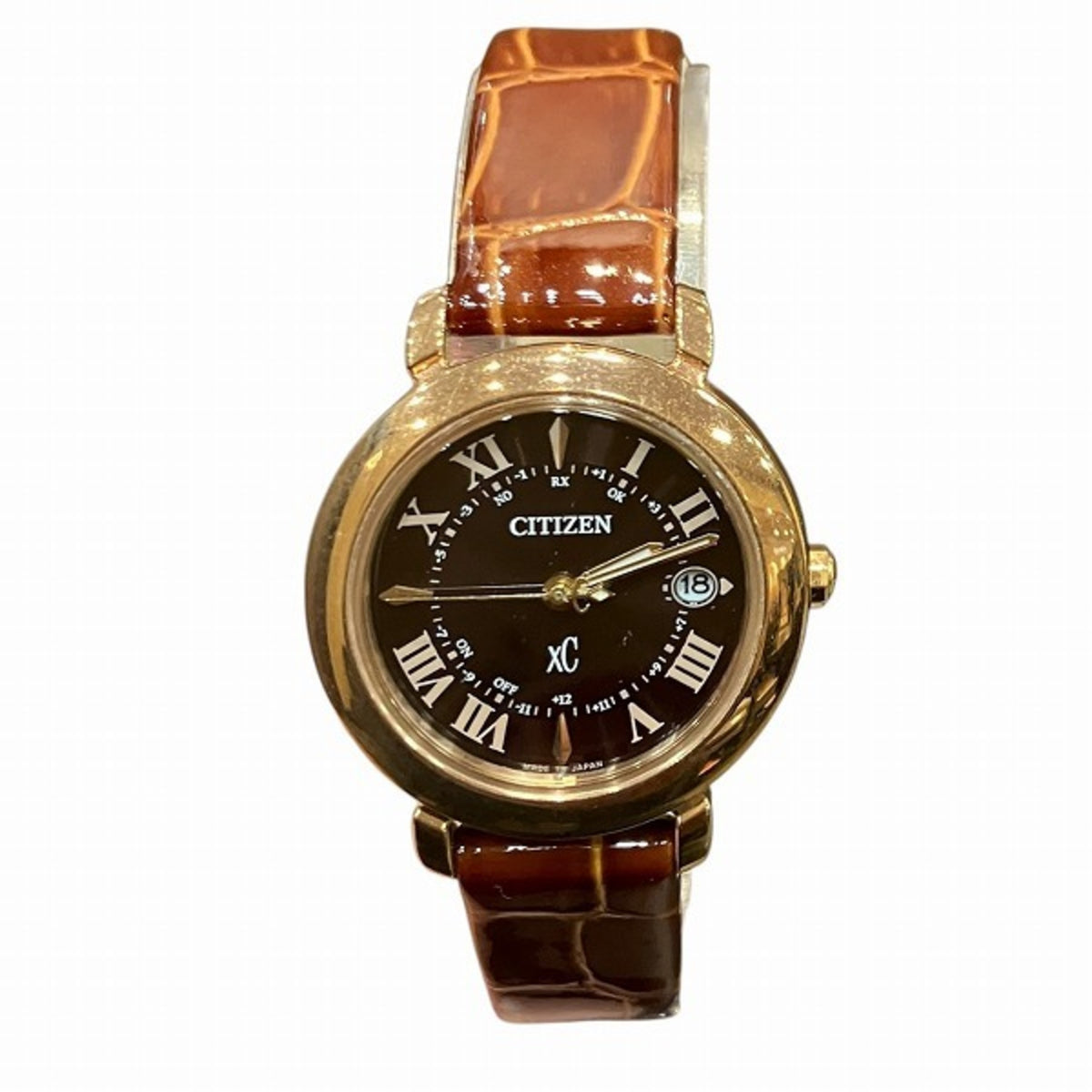 Montre Citizen XC ES9442-04W Brun avec cadran de 27 mm