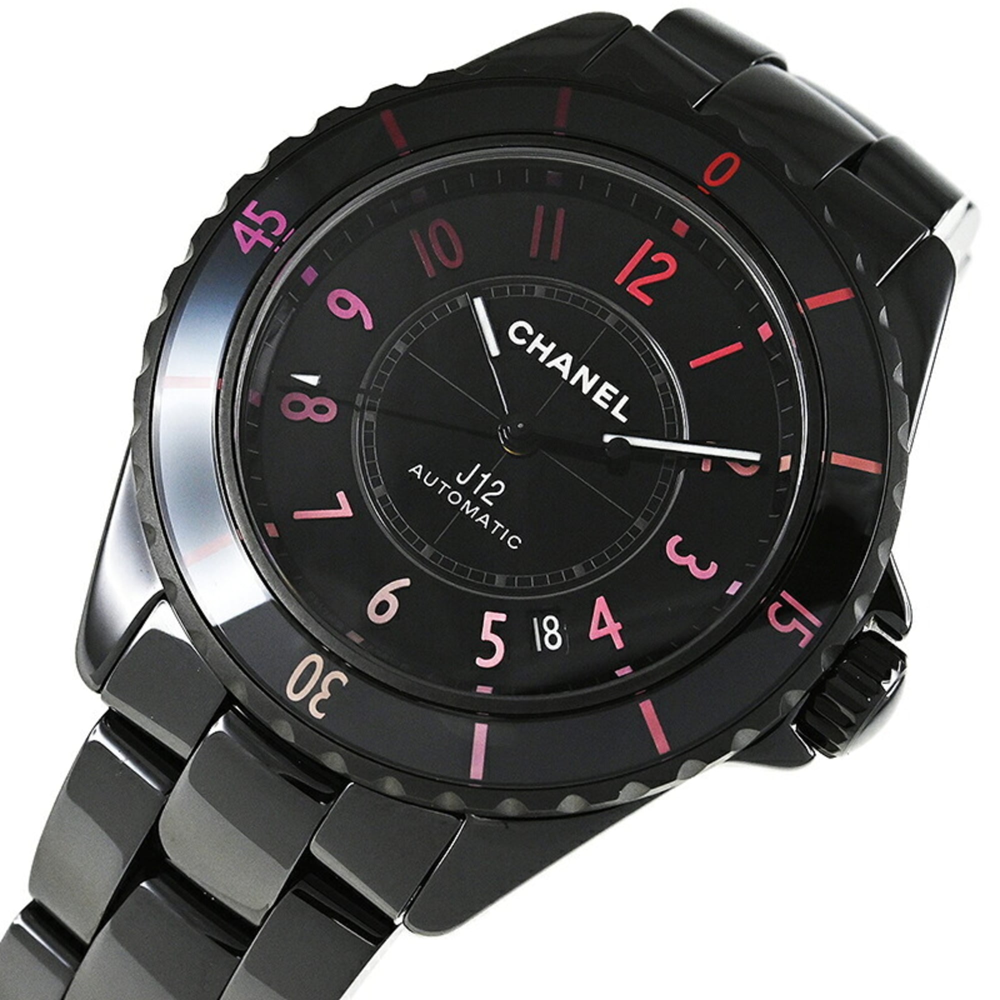 Chanel J12 Blush Caliber 12.1 38MM H10312 Black Dial 38mm Watch