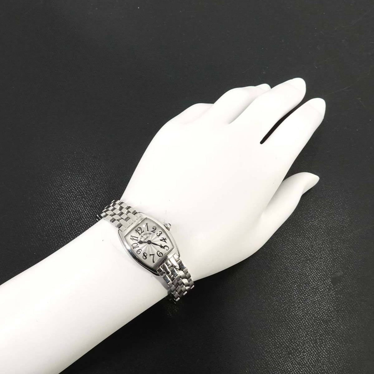 Franck Muller Tonneau Carbex Intermedia 2252QZ Silver Dial 22mm Watch