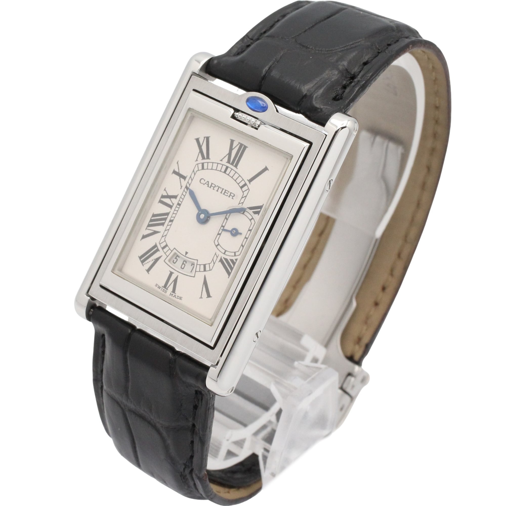 Cartier Tank W1016055 Ivory Dial 26mm Watch