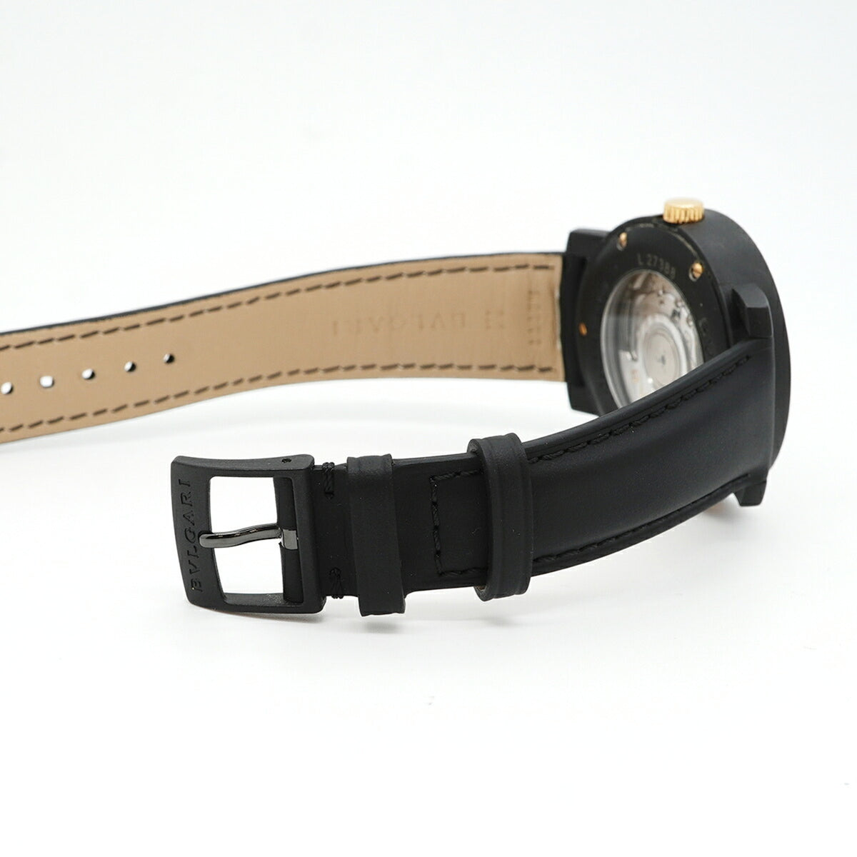 Bvlgari BB40CL horloge met zwarte wijzerplaat 40mm