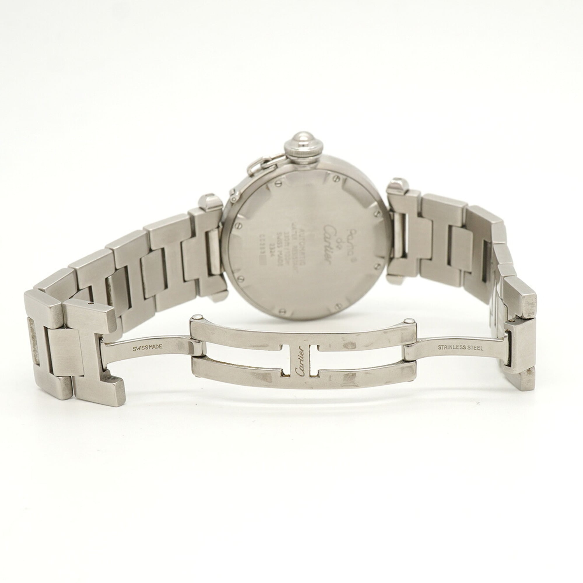 Cartier Pasha C W31015M7 White Dial (Boys' Size)