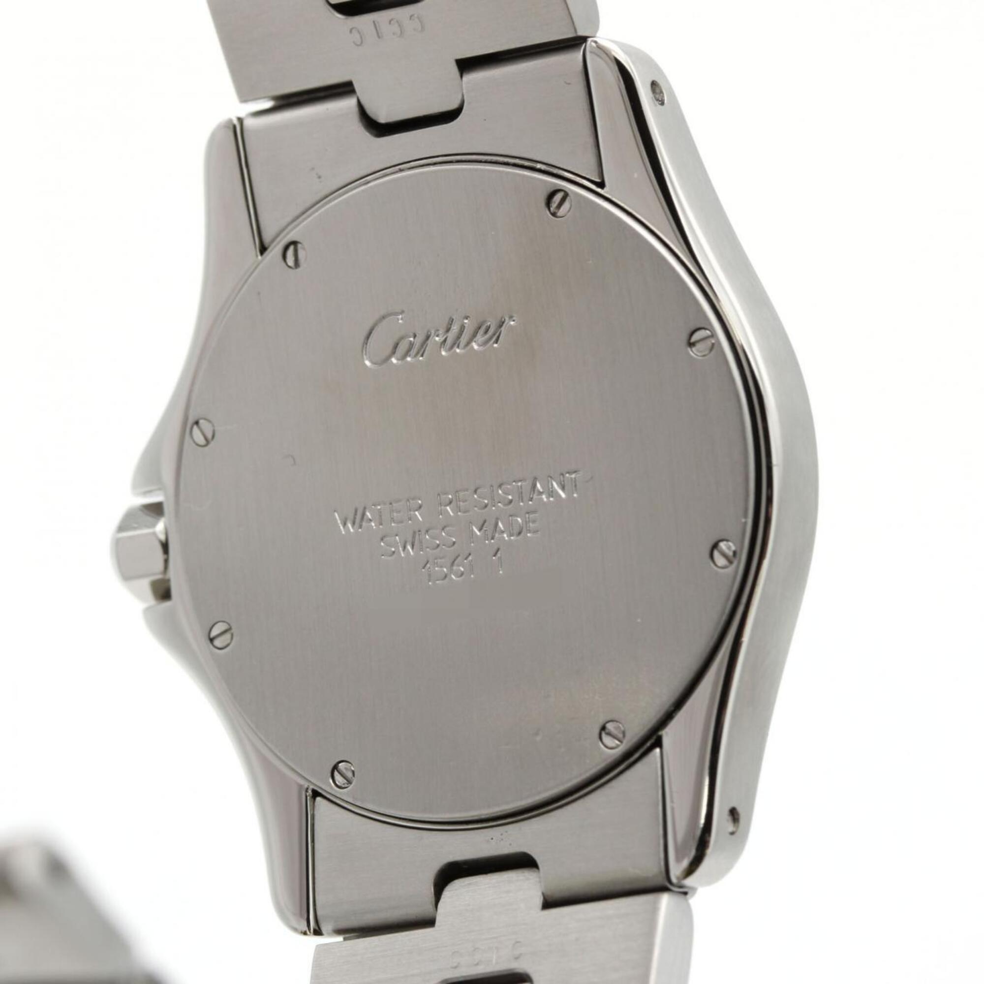 Montre Cartier Santos Rond MM W20027K1 en acier inoxydableQuartz