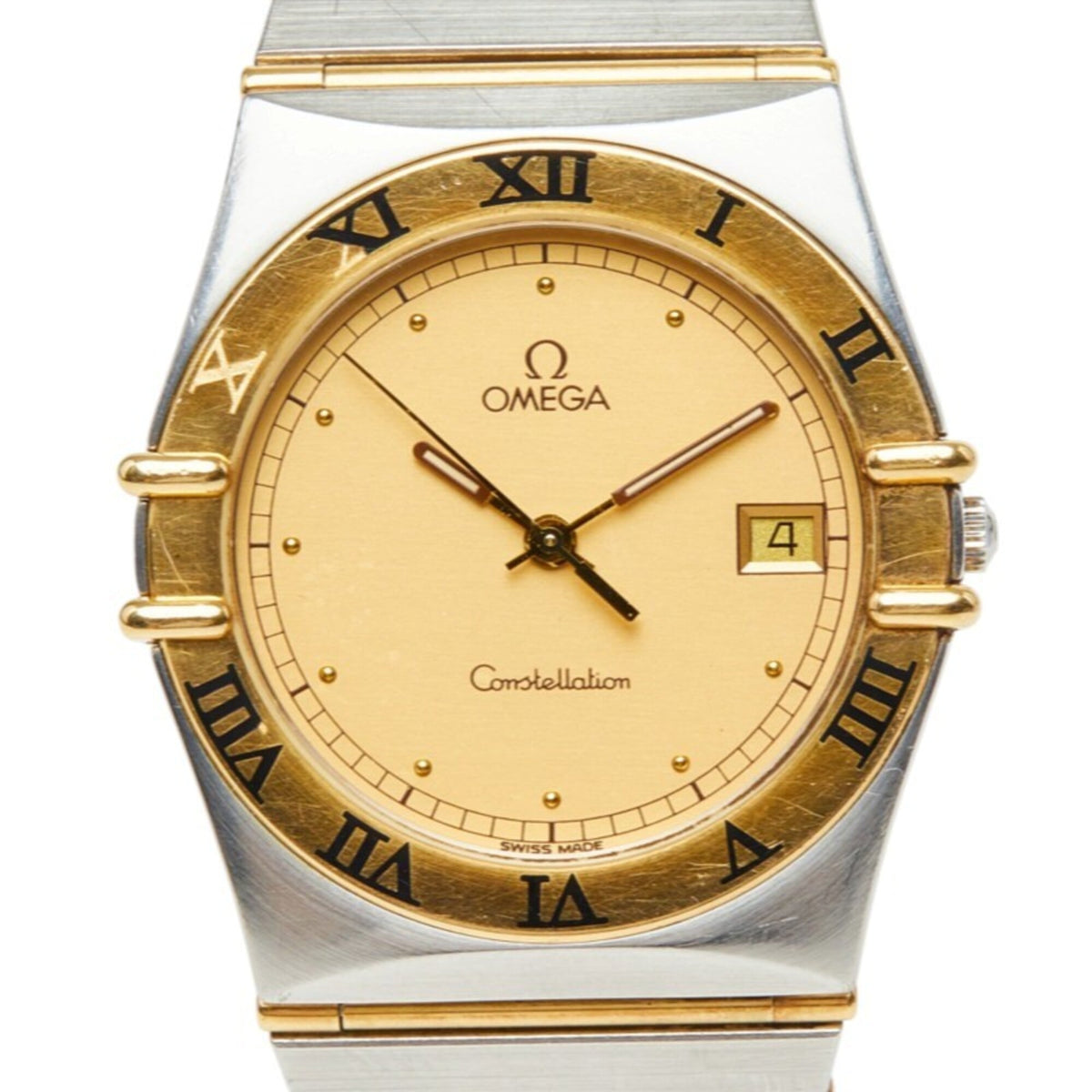 Omega Constellation 1210.1 mit goldenem Zifferblatt, 32 mm Uhr