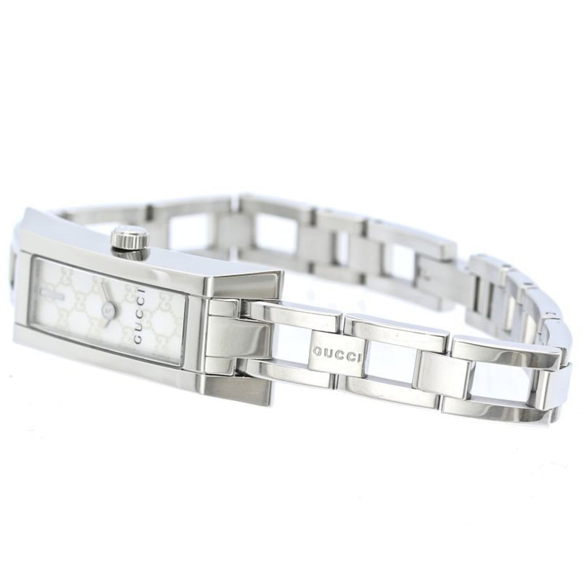 Gucci G-Link YA110525 Horloge met witte wijzerplaat, 14 mm