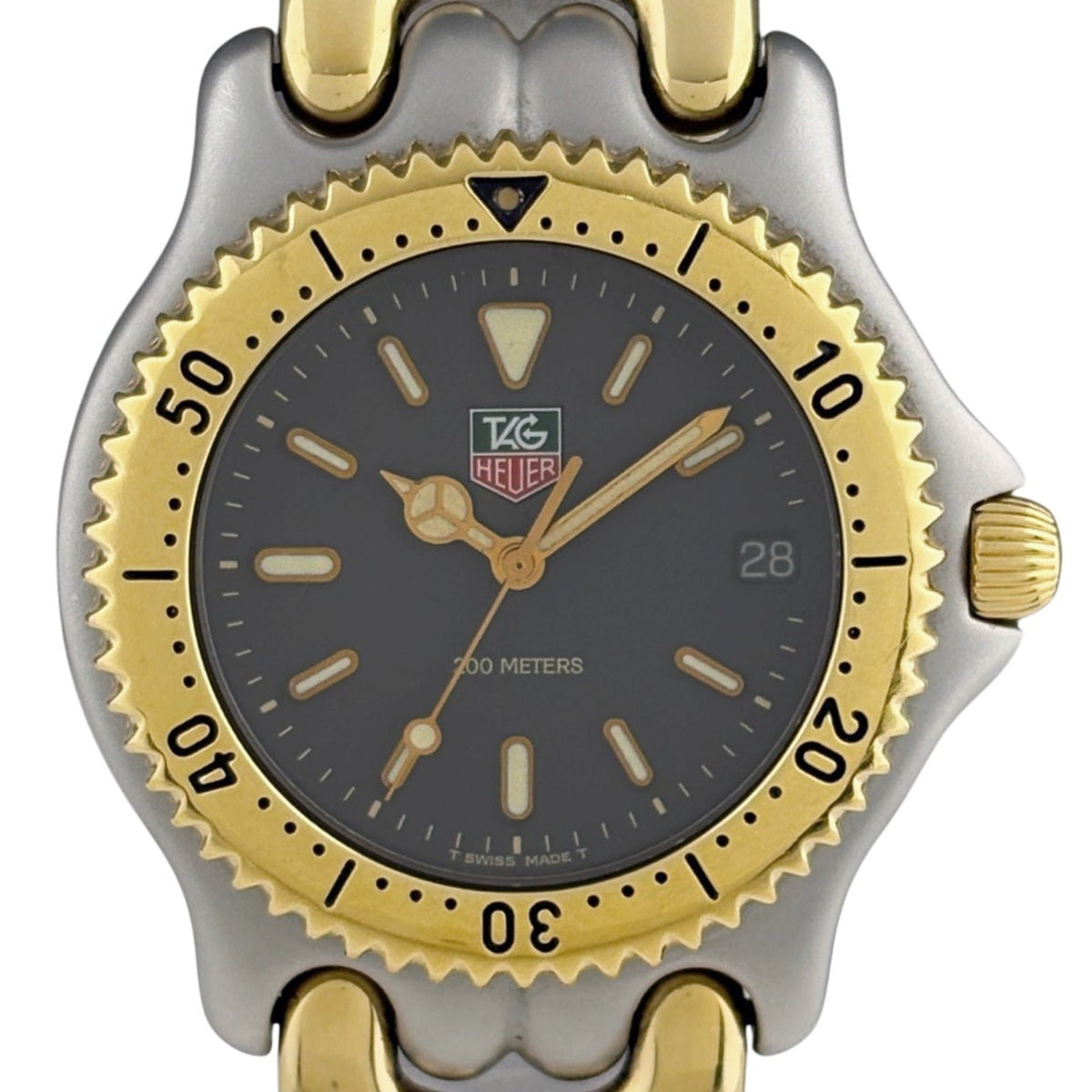 TAG Heuer Cell Date S95.206M horloge met grijze wijzerplaat, 36 mm