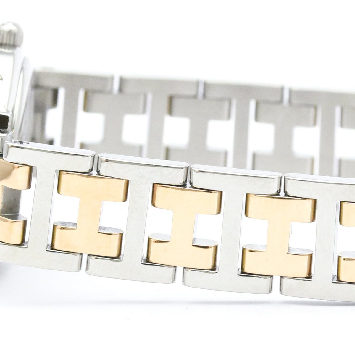 Montre HERMES Clipper Diamond Rose Cadran en nacre Quartz CL4.222
