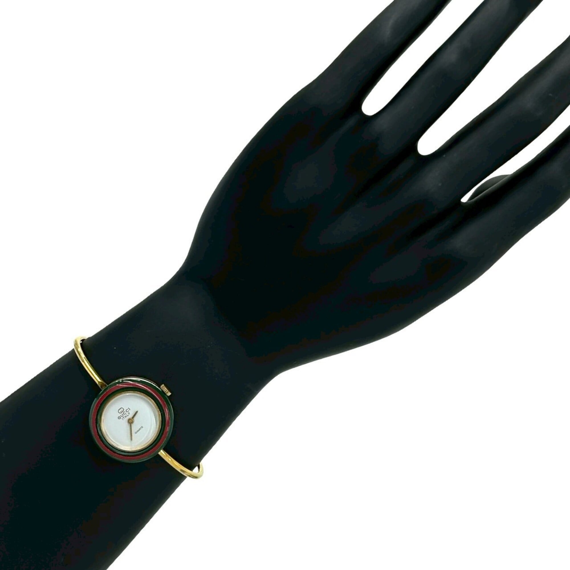 GUCCI Vintage Changeable Bezel Sherry Line GP Quartz Wrist Gold 32094